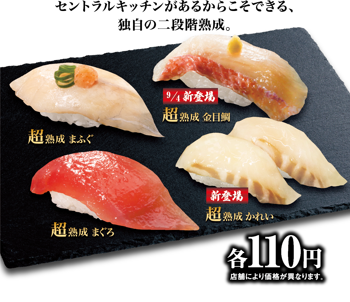 旨さの奥に、旨さがある。 新登場！超熟成 シリーズ｜くら寿司｜回転寿司｜