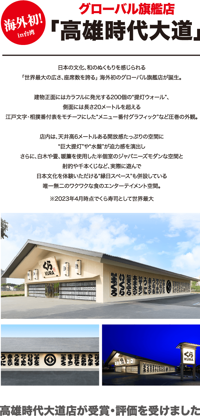 グローバル旗艦店　くら寿司 高雄時代大道