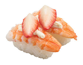 えびと苺とチーズ