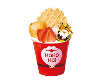 いちごのショートケーキパフェ