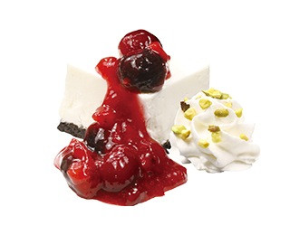 ベリーのレアチーズケーキ