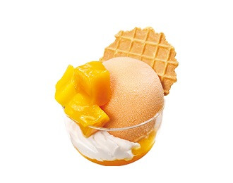 別腹ちょこっとオレンジ&マンゴーパフェ