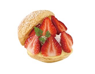 いちごのシュークリーム