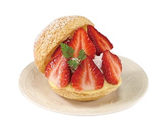 いちごのシュークリーム