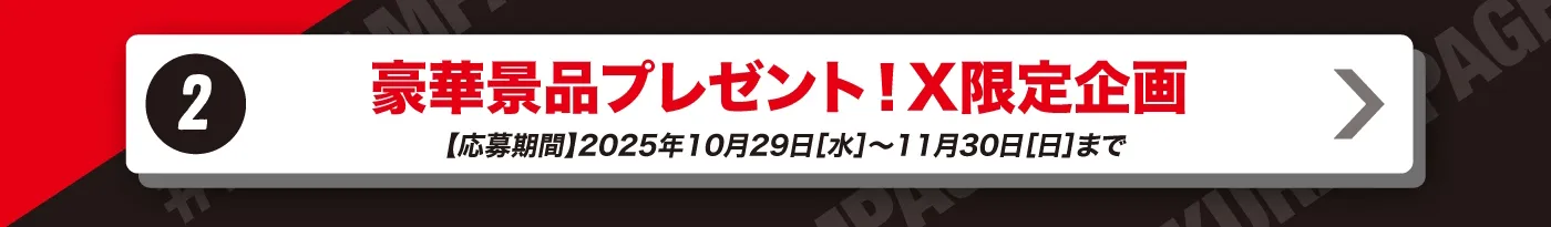 2. 豪華景品プレゼント！X限定企画
