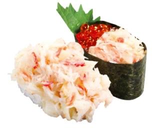 こぼれかにいくら盛り