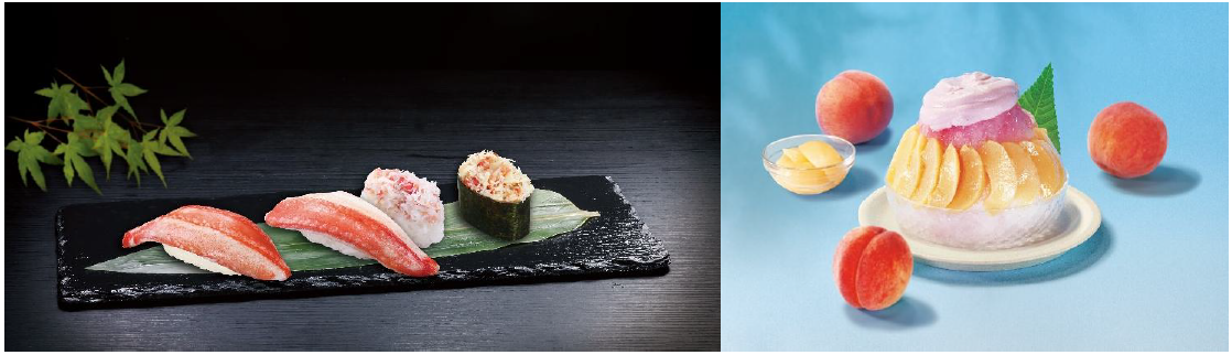 夏のごちそうは“豪華カニ商品×ひんやりスイーツ”で決まり！ 「極上かに」フェア 桃をふんだんに使用したかき氷「とろける白桃氷」が新登場！ ―8月22日（金）から期間・数量限定で開催（※1）―