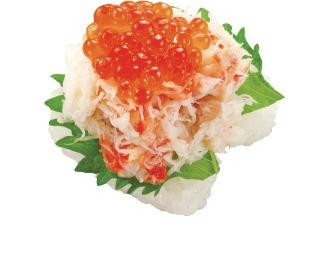 本ずわいがに いくら添え