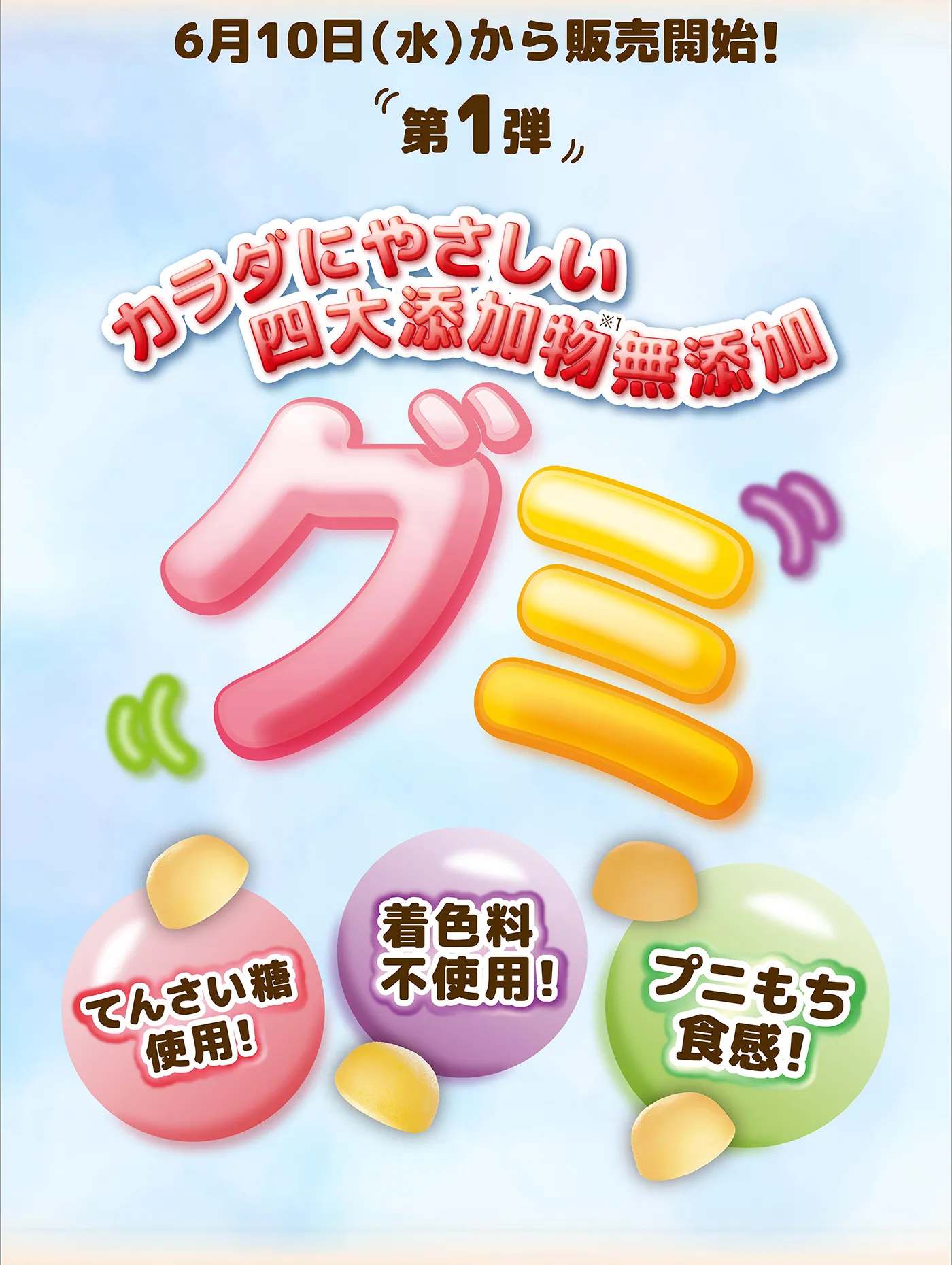 カラダにやさしい四大添加物無添加グミ