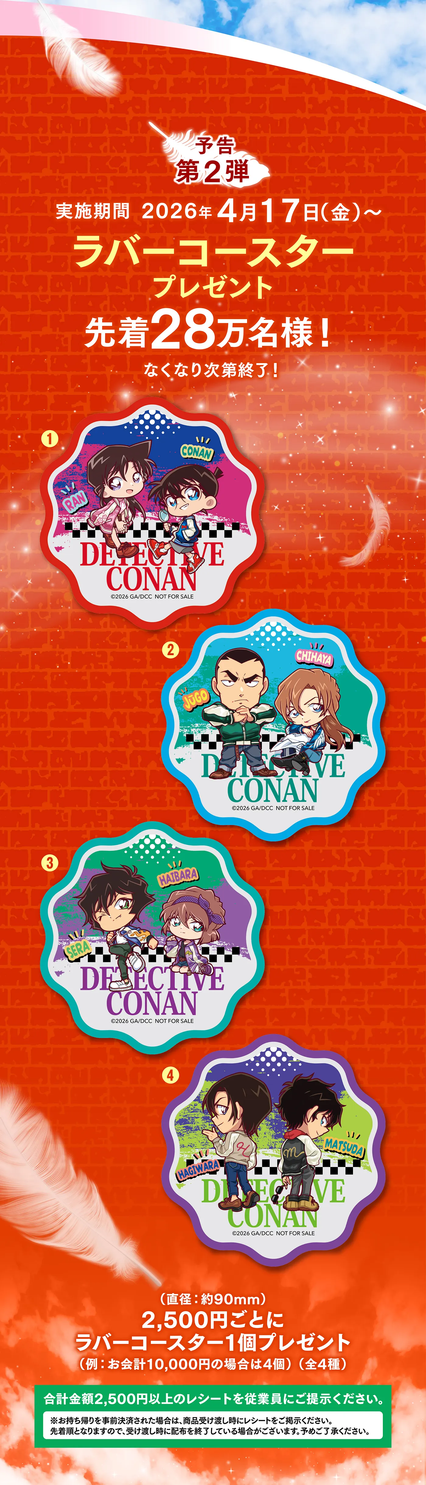 第2弾 ラバーコースタープレゼント