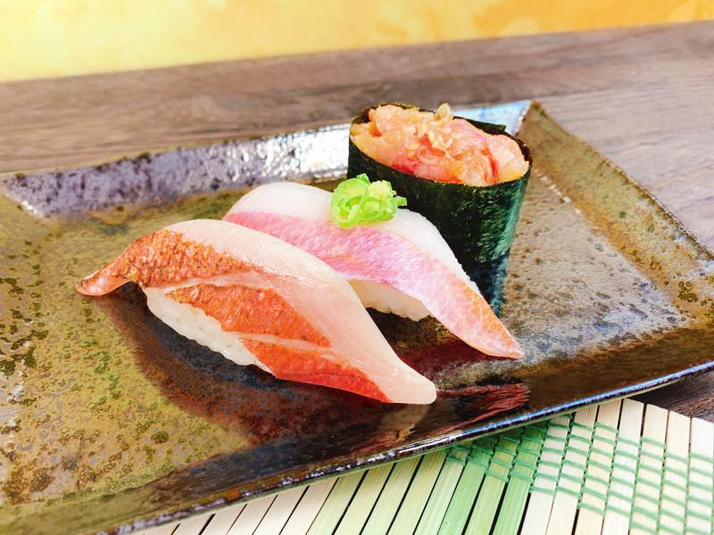 6月の旬の極みシリーズ 高級魚を炙り、湯引き、たれで豪華食べ比べ! 『金目鯛三種盛り』