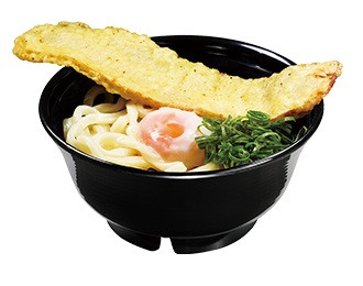 ベーコン天釜玉うどん